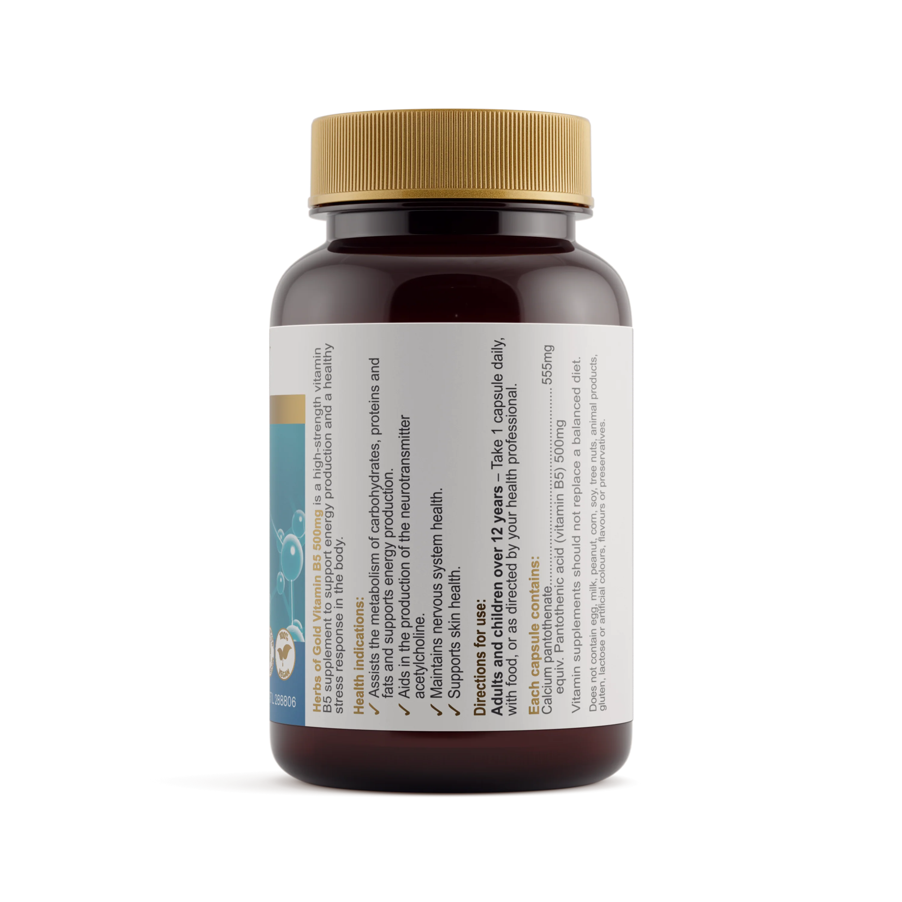 Vitamin B5 500mg - Image 2